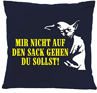 Spaß Kostet Kissen mit Spruch und Füllung Dekokissen Mir Nicht auf den Sack gehen du sollst