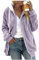 Dasongff Teddy Fleece Pullover Flauschig Winterpullover Sweater Sweatshirt mit Kapuzen Langarmshirt Faux Fleece Coat Farbblock Teenager Mädchen Outwear Cardigan Oberteile Pulli Mantel Fleecejacke