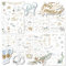 weddlyn® – Aufkleber für die Hochzeit – 180 Sticker für Hochzeit Gästebuch – inspirierende Motive – perfektes Stickerset für Fotoalbum Hochzeit - Pastell Farbe mit Glitzer Sticker (blau)