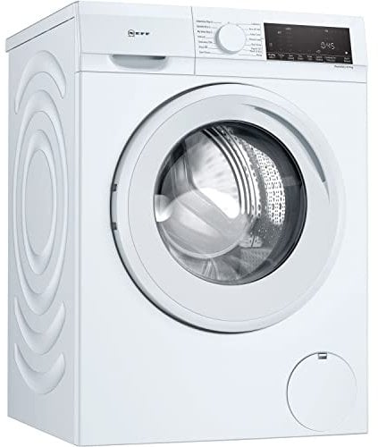 NEFF VNA341U8GB Washer Dryer, Capacity 8kg/ 5kg, 1400rpm, Large LED display, Speed Perfect, EcoSilence Drive, Time delay/Time remaining, Refresh, Reload, White, Freestanding