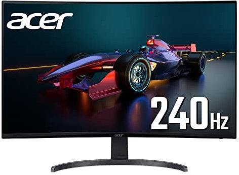 Acer ED320QXbiipx 32 Inch Full HD Curved Monitor (VA Panel, AdaptiveSync, 240Hz, 1ms, DP, HDMI, Black)