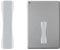 kwmobile Tablet Fingerhalter Griff Halter - Selbstklebende Tablet PC Fingerhalterung kompatibel mit iPad Samsung Sony Tablets - Silber