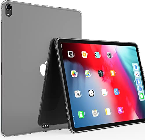 Funda transparente para iPad Pro de 12.9 pulgadas 2018, Puxicu Slim Design Flexible Soft TPU Funda protectora para iPad Pro de 12.9 pulgadas 2018 3ª generación (Modelo: A1876/A2014/A1895/A1895)