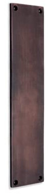 Infinity Decor® 275mmx75mm Solid Brass Victorian Rectangular Shaped Finger Push Plate for Door in Heavy Duty with 5mm Plate Thickness in Aged Bronze