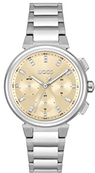 BOSS Multi Zifferblatt Quarz Uhr für Damen Kollektion ONE mit Silbernes Edelstahlarmband - 1502676
