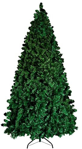 Bricozone Albero Di Natale Artificiale Effetto Realistico Montaggio Rapido E Facile Folto Ampia Chioma Foglia Con Doppia Colorazione In PVC Con Base In Metallo Abete Natalizio (150 Cm)