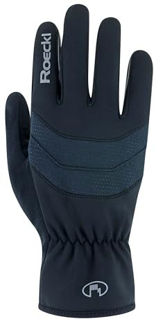 Roeckl Sports Fahrradhandschuh RAIANO, Unisex Fingerhandschuh, Schwarz 7.5