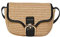 PIECES Damen Pcluna Straw Cross Body, Nature/Detail:black, keine Angabe
