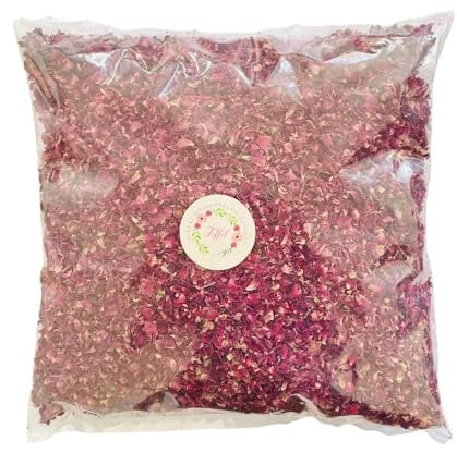 TOFFEL Wedding Confetti Ecofriendly Biodegradable Packs | 4 Litres (50 Guests) | 250g Large | Dried Rose Petals, 100% Natural Confetti | Potpourri, Candle making, Table Decorations