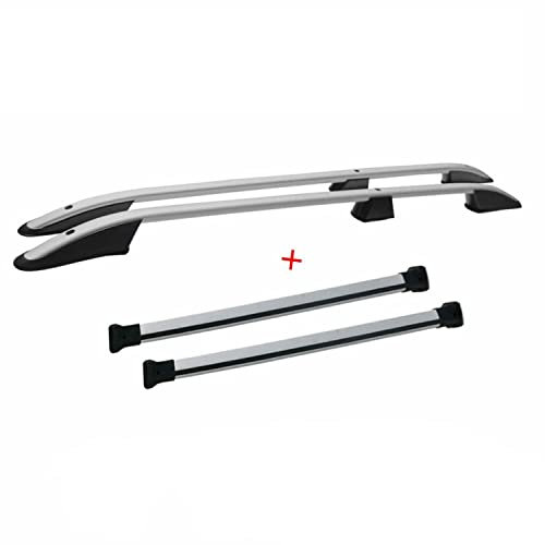 Kit Barres de Toit pour Renault Trafic 2014-2025 Alu Gris L1 Empattement Court