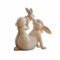 Loberon Deko-Hase Trista, handbemalt, fröhliches & liebevolles Design, Tierfigur, Ostern, Osterdekoration, Osterfest, Osterhase, Osterfigur, Polyresin, beige/rosa