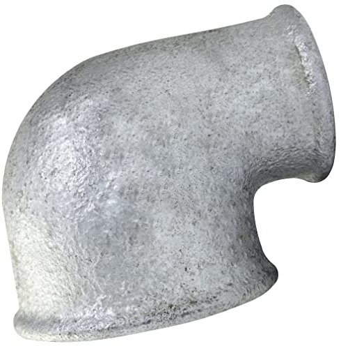 AERZETIX - C64917 - Gomito ridotto in ghisa 1 1/4'' x 3/4 a 90° femmina-femmina - raccordo tubo filettato per avvitare - finitura zincata - idraulico riscaldamento installazione acqua alimentazione