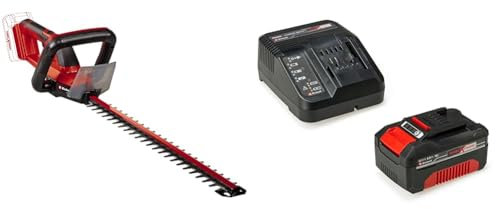 Einhell Akku-Heckenschere GC-CH 18/50 Li Power X-Change (18V, Metallgetriebe, Alu-Messerabdeckung, inkl. Köcher, 4,0 Ah Akku und Ladegerät)