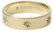 FOSSIL Damen-Edelstahlband Ringe, 5, Helles Gold
