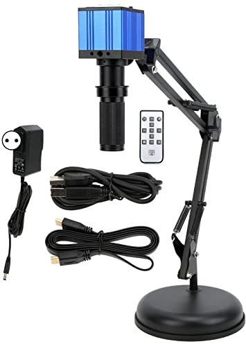 Caméra vidéo numérique électronique USB, support C/CS Mount Digital Zoom HY-2037D Microscope Camera Loupe avec support réglable pour microélectronique (11)