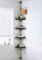 WSBArt Upgrade Sturdy Shower Caddy Tension Pole Black and Gold Corner Shower Caddy 18/8 Stainless Steel Rustproof 4 Tier Adjustable Shelves for Bathtub Shampoo Accessories Storage Rack 32-122inch
