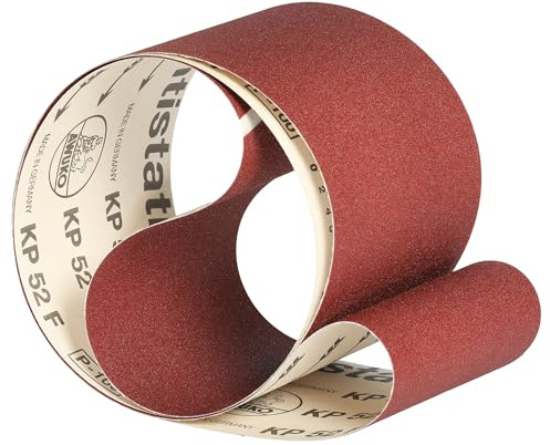 Awuko Schleifband Schleifbänder für Bandschleifer KP52F Schleifpapier für Holz | 150 x 2250 mm | Korn/Körnung 120 | 3 Stück