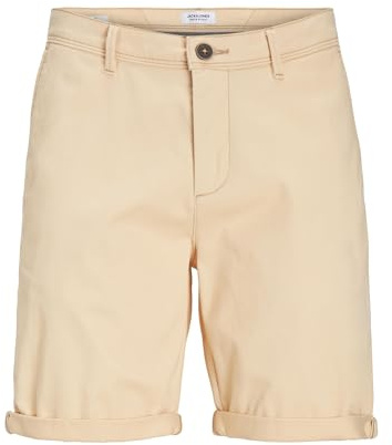 JACK & JONES Chino Shorts Herren, Apricot Ice, S