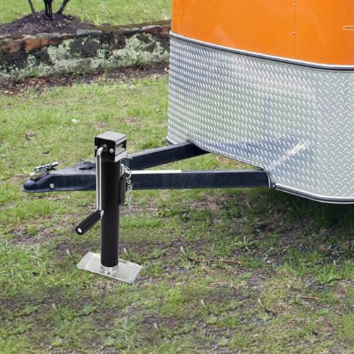 Wagenheber 1T, Flache Hubhöhe 10 Zoll, Anhängerheber mit manueller Handpumpe, Werkstatt Heber, Unterstellbock Rangierwagenheber 2000 lbs