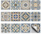 CHGCRAFT 36 Stück 12 Stil Marokkanische Mandala Fliesenaufkleber 10x10cm Abziehen Und Aufkleben, Wasserdichte Selbstklebende Fliesenaufkleber Für Küchen- Und Badezimmerdekoration