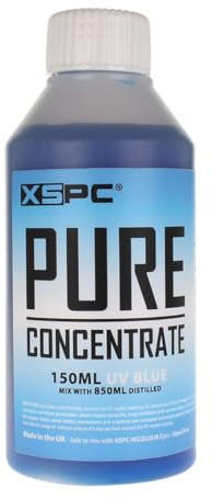 XSPC Pure Destilliertes Konzentrat Kühlmittel, 150 ml, UV-Blau