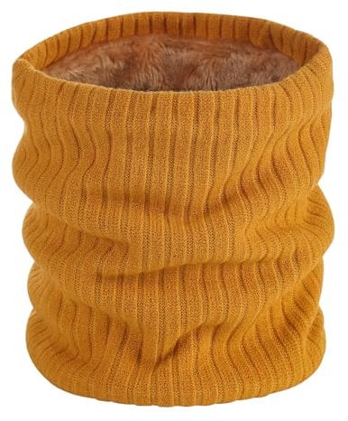 North Bund Schlauchschal Herren Loop Schal Damen Halstuch Halswärmer Halsschlauch für Männer Winddicht Skifahren Winter Multifunktionstuch für Ski Motorrad Sport Outdoor Gelb