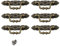 IUSOT 6 Stück Vintage Möbelgriff Zinklegierung Antik Schrankgriffe Für Schubladen Kommoden Schränke Retro Türgriff Mit 12 Schrauben Dekorative Möbelgriffe Für Küche DIY Hauseinrichtung