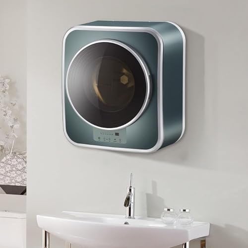 Mini lavadora y secadora, lavadora compacta y secadora centrífuga con barril interior de acero inoxidable, para apartamento, casa, dormitorio, montaje en pared