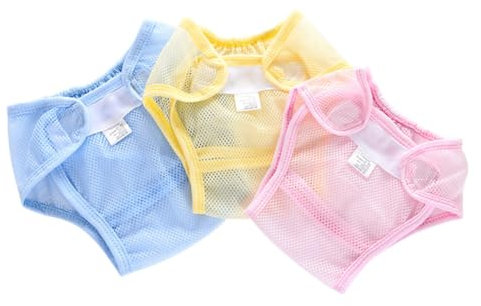 TOBBOMEY 3stücke Netzstoff-windelhülle Atmungsaktiv Wiederverwendbar Für Kleinkinder Trainingshosen Als Toilettentrainingshose Waschbar Leicht Lernen Outdoor