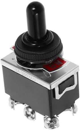 Didiseaon 203a Wege Toggle Schalter Dpdt Wasserdichter Kippschalter Mit Schutzkappe Robustes Metallgehäuse Einfache Montage Für Auto Und Maschinen Langlebiger Maschinenschalter