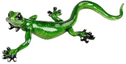 Small-Preis Deko-Figuren Gecko Eidechse Lurch Salamander Frühjahrsdeko Sommerdeko Ganzjahresdeko 33 cm lang in 4 Farben erhältlich (Grün)