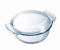 Pyrex 108A000 Classic Easy Grip Glass Round Casserole High Resistance 1.5L