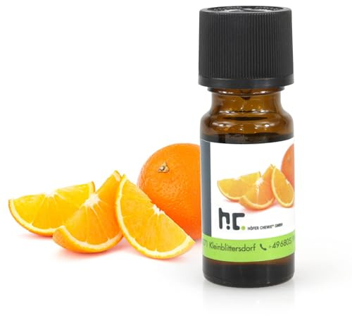 Höfer Chemie Duftöl Orange 10 ml - Zusatz für Duftlampen Potpourri Diffuser Aromatherapie - Duftöl Ätherisches Öl