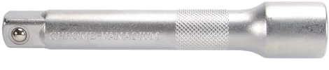 SW-Stahl 05904L Verlängerung 12,5 mm (1/2 Zoll), 125 mm Steckschlüssel | Premium Chrom-Vanadium-Stahl, matt verchromt, Antriebsvierkant, robustes Werkzeug-Zubehör für Werkstatt und KFZ