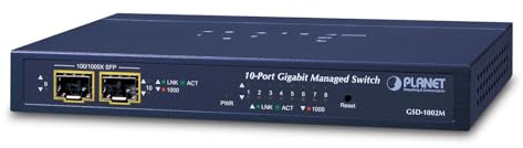 Planet GSD-1002M Switch GESTIONADO L2+ GIGABIT ETHERNET (10/100/1000) 1U