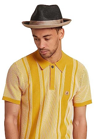 DASMARCA-Collection été- déformable et Compressible Chapeau de Paille Style Fedora-Florence Noir-XL