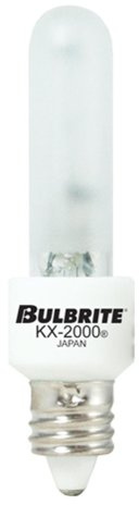 Bulbrite KX40FR/MC Mini-Candelabra Screw Base (E11) Light Bulb, 1 Count (Pack of 1), Frost