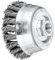 PFERD Topfbürste gezopft TBG | Ø 80mm M14 Stahl-Draht-ø 0,50 | 43306031 – für Winkelschleifer