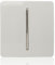 Trendi Switch 1 Gang 2 Way 10 Amp Rocker Chrome Light Switch in Glossy White