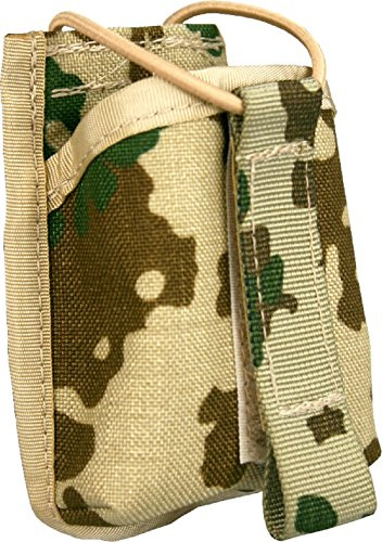Zentauron Funkgerätetasche Mini, MOLLE-Halterung für PMR & LPD | Offene Bauweise für schnellen Zugriff – Sicherung per Gummischnur, kompatibel mit Plattenträger, Chest Rig & Battle Belt