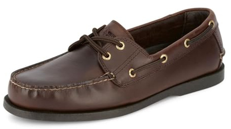 DOCKERS Mens Vargas Leather Casual Classic Boat Shoe, Raisin, 11.5 M