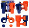 Robo Cup Porte-gobelets pour Boissons Canne à pêche Plage Bateau Perche Chaise voiturette Baguettes marchette en Fauteuil Roulant Micro Orange et Bleu Marine