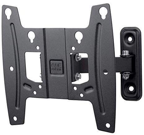 One For All WM4241, Soporte de pared para TV de 19 a 42” Giratorio 90° Peso máx. 30kg, Para todo tipo de TVs LED, LCD, Plasma, negro