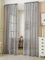 WOLTU Gardinen, Vorhänge für Wohnzimmer Kinderzimmer Schlafzimmer, mit Kräuselband, Leinenoptik, Halbtransparent Voile, 140 x 225 cm, Dunkelgrau