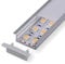 Alupona LED Aluprofil DURA 2 Meter Aluminium Profil Leiste eloxiert | z.B.für Philips Hue LED Strip |Set incl. opaler milchiger click Abdeckung | Endkappen + Montageklammer |