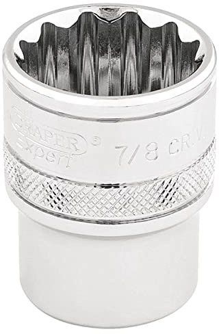 Draper HI-TORQ 12 Point Socket, 3/8 Sq. Dr., 7/8 49483