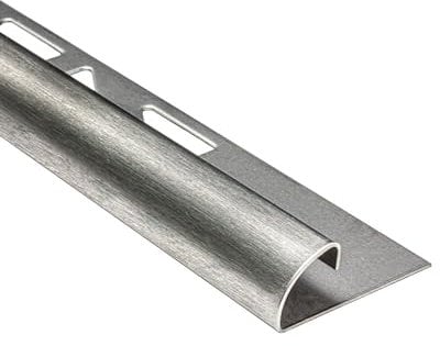 10x Viertelkreis Edelstahlschiene Fliesenschiene Fliesenprofil 25m10mm gebürstet