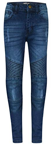 A2Z 4 Kids Boys Stretchy Jeans Ripped Knee Drape Panel Denim Pants Fashion Slim Fit Trousers New Age 5 6 7 8 9 10 11 12 13 & 13-14 Years