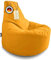 PATCH HOME Gamer Kissen & Lounge Sitzsack – befüllbar mit Reißverschluss, gefüllt mit Styropor, geeignet für In- & Outdoor. Perfekt als Gaming Sessel Sitzkissen (Gelb - Ø 80cm x Höhe 90cm)