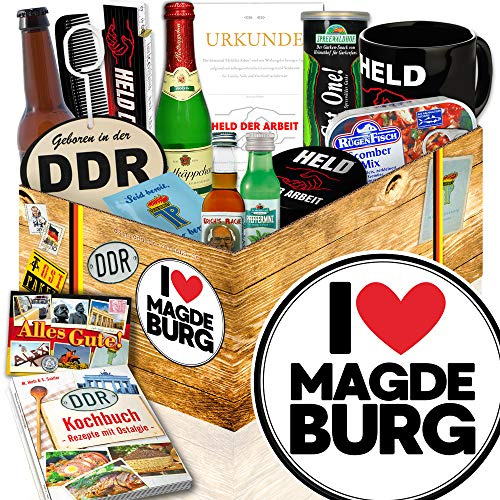 I love Magdeburg/Magdeburg Geschenk Paar/DDR Geschenkbox Mann